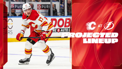 Projected Lineup - Flames @ Lightning - 26.11.25