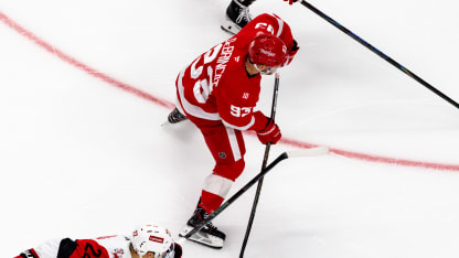 CAR@DET: DeBrincat scores goal against Frederik Andersen