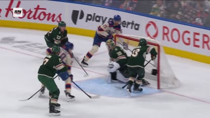 MIN@EDM: Roslovic scores goal against Jesper Wallstedt