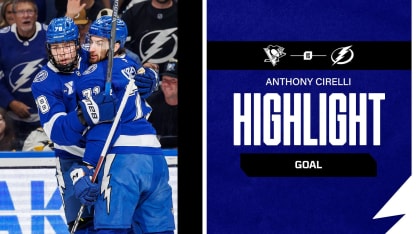 TBL vs. PIT | Cirelli pots rebound for early lead