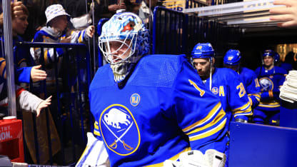 Ukko-Pekka Luukkonen #1 of the Buffalo Sabres