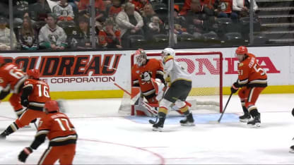 VGK@ANA: Theodore scores goal against Lukas Dostal