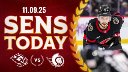 Sens Today: Sens Host The Utah Mammoth