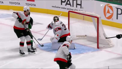 OTT@DAL: Bourque scores goal against Linus Ullmark