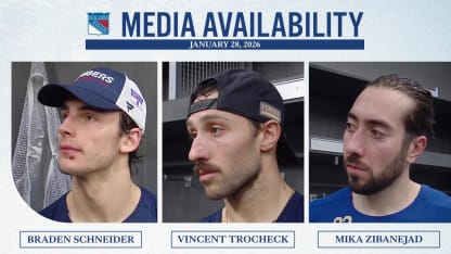 Postgame: Schneider, Trocheck and Zibanejad
