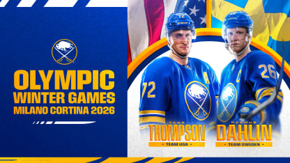 buffalo sabres winter olympics 2026 tage thompson rasmus dahlin ukko-pekka luukkonen