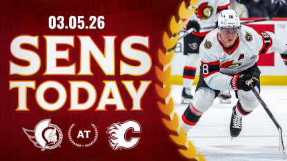 Sens Today: Stützle Rolling Into Matchup With Flames