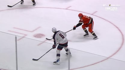 CBJ@ANA: Werenski scores goal against Lukas Dostal