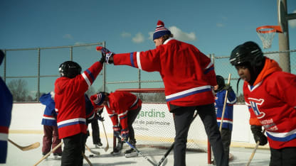 Habs surprise kids at a BBB rink