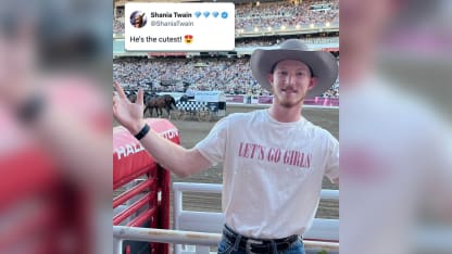 Dustin Wolf Shania Twain shirt