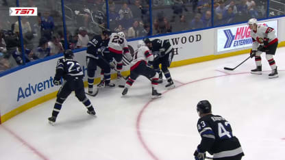 OTT@TBL: Spence scores goal against Andrei Vasilevskiy