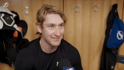 JJ Moser | Pregame at Buffalo Sabres