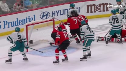 SJS@NJD: Brown scores empty-net goal