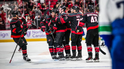 Recap: Aho's OT Dagger Helps Canes Down Canucks