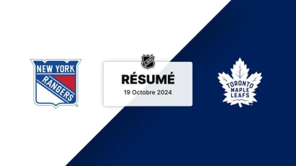 NYR vs TOR | Résumé 19/10/24