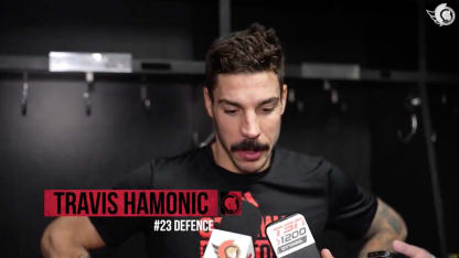 Travis Hamonic dispo médias après le match contre LAK