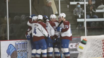 Celebration at the Colorado Avalanche 21-22 rookie tournament