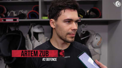 Artem Zub Pregame Media vs DAL