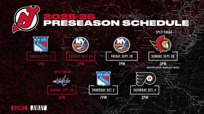 DEVILS SET 2025-26 PRE-SEASON SCHEDULE | RELEASE 6.24.25