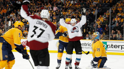 Carl Soderberg J.T. Compher Tyson Jost Goal Colorado Avalanche Nashville Predators 27 November 2018