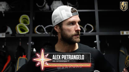 Alex Pietrangelo antes del partido 30/10