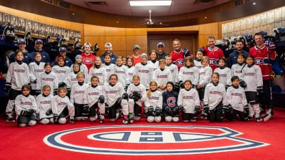 Montreal Canadiens locker room visit