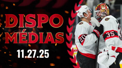 Linus Ullmark dispo médias après le match contre VGK