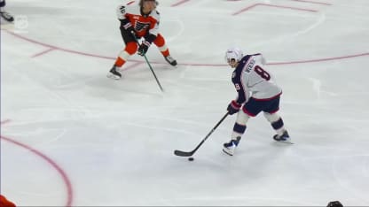 CBJ@PHI: Werenski scores goal against Dan Vladar