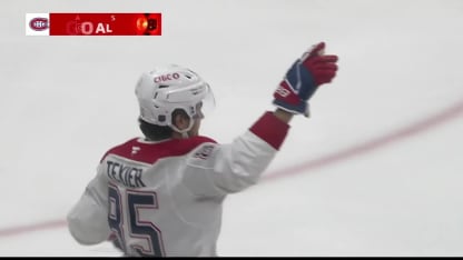 Texier's first goal with Canadiens