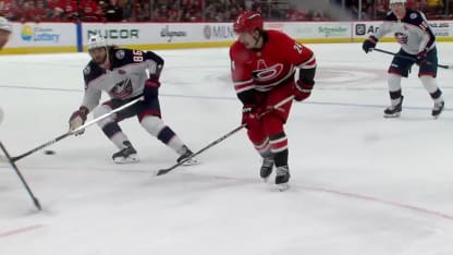 Seth Jarvis with a Goal vs. Columbus Blue Jackets