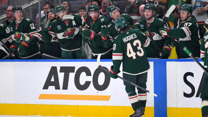 Hughes deposits his own rebound to extend lead