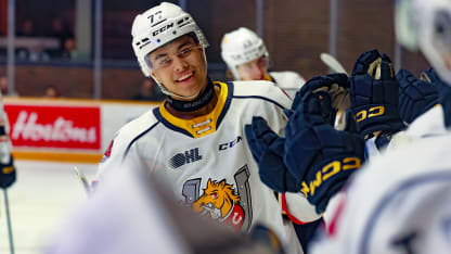 Defenseman Kashawn Aitcheson mixes scoring touch, physicality