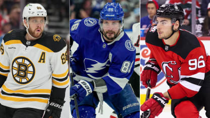 David Pastrnak, Nikita Kucherov und Timo Meier: Die Top-10 der rechten Fluegelstuermer