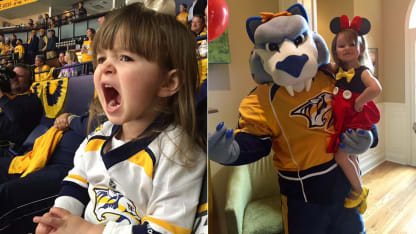 Wrigley_Mandile_3-year-old_Preds_fan_at_game_and_with_Gnash_mascot