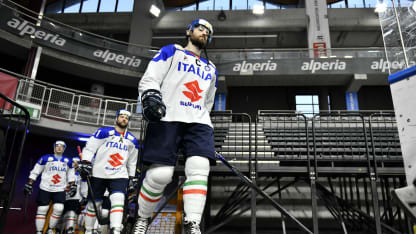 Luca Frigo of Italy during the match between Slovenia v Italy - Four Nations Tournament on February 9, 2023 in Bolzano, Italy. (Photo by Stefano Guidi/Getty Images)