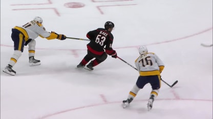 NSH@CAR: Blake scores goal against Juuse Saros