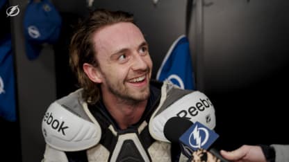 Max Crozier | Pregame at Colorado Avalanche