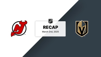 Resumen: Devils contra Golden Knights 02.3.25