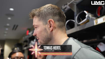 Tomas Hertl después del partido 11/2