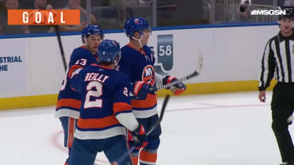 NYR@NYI: Horvat scores goal against New York Rangers