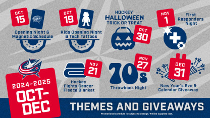 blue jackets 2024 25 theme nights ticket packages