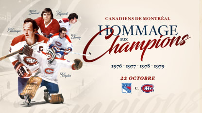 Les Canadiens tiendront une cérémonie « Hommage aux champions » le 22 octobre