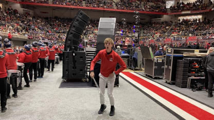 ohio state band pep rally