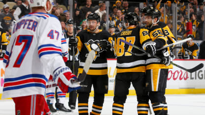 simon letang crosby celebraiton vs rangers