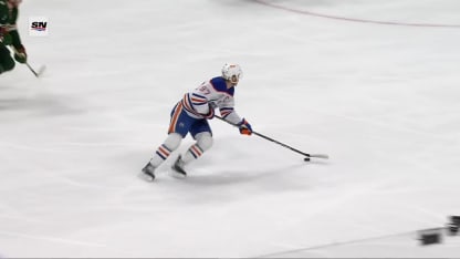 EDM@MIN: Hyman scores PPG against Filip Gustavsson