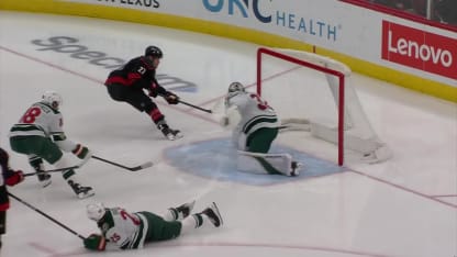 MIN@CAR: Ehlers scores goal against Filip Gustavsson