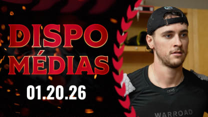 Shane Pinto dispo médias avant le match contre CBJ