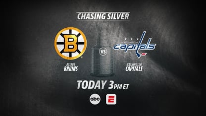 Watch Bruins vs. Capitals today at 3:00PM on ABC 