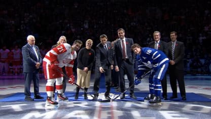 Hockey Hall of Fame pregame ceremony