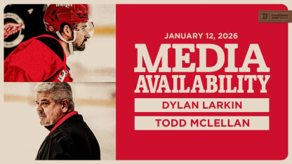 Dylan Larkin, Todd McLellan Morning Skate